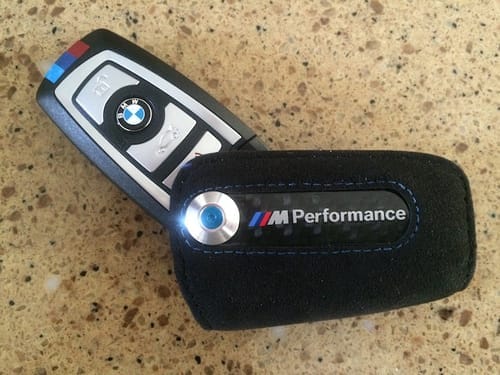 Customer photo review of BMW M PERFORMANCE KEY ALCANTARA COVER CASE