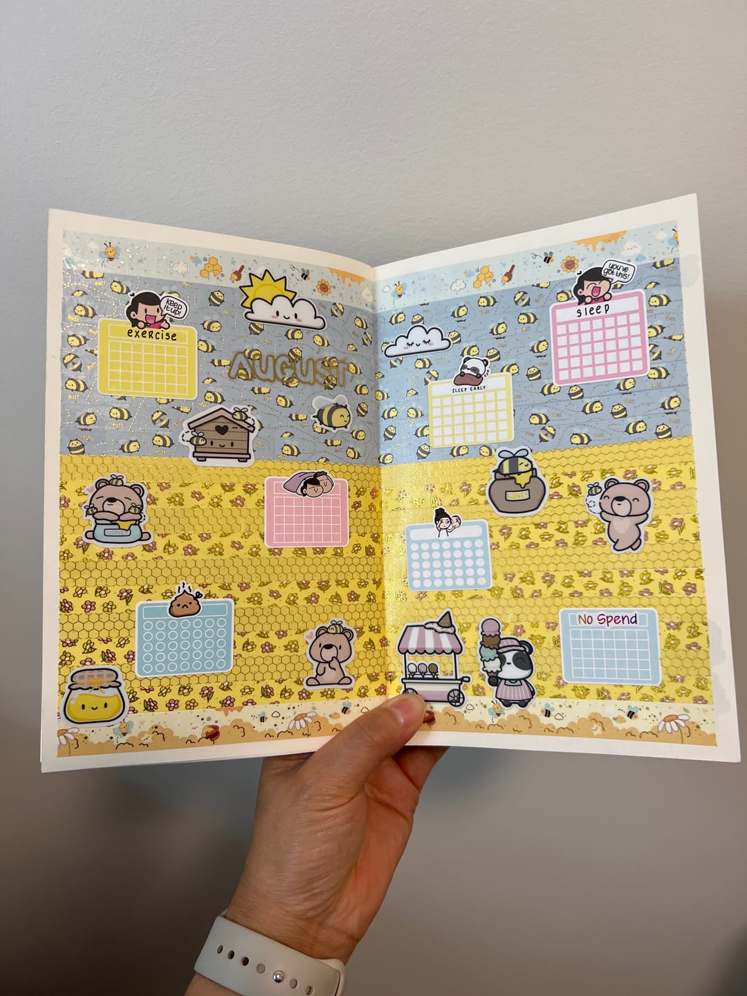 Customer photo review of Bees and Bears Days Junk Journaling Kit