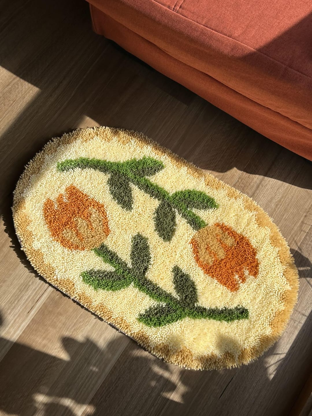 Customer photo review of AMSTERDAM TULIP FEVER - XL Rug Making Kit