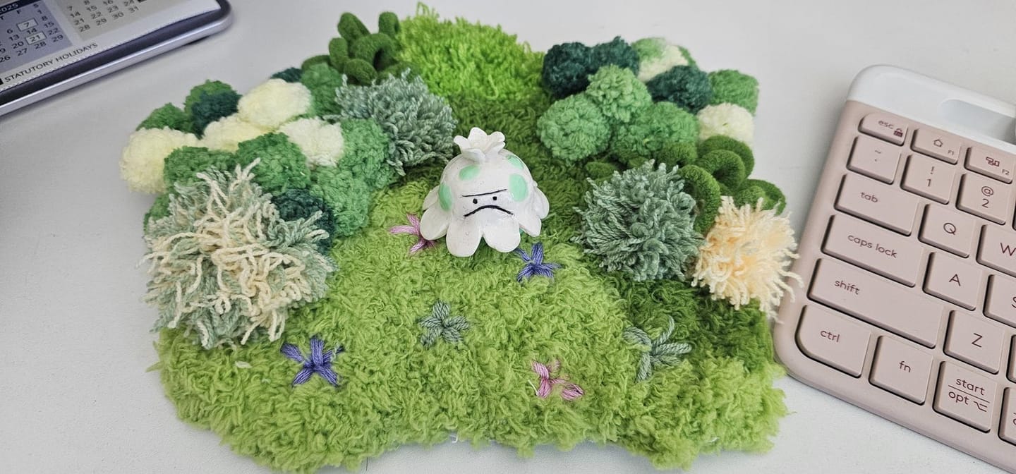 Customer photo review of GREEN OASIS - Moss Coaster Kit