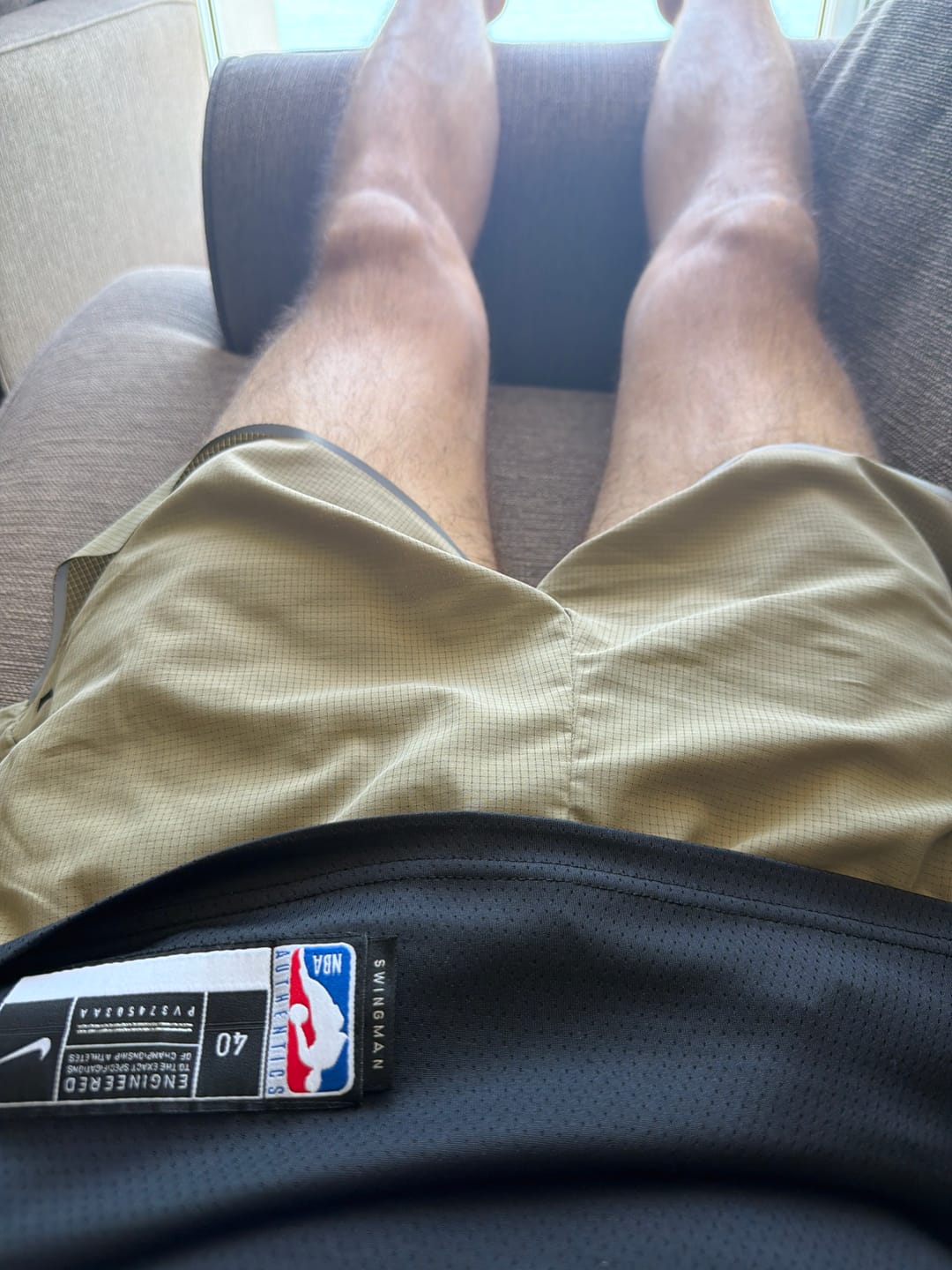Customer photo review of AirGrid Linerless Short - Purple Gray