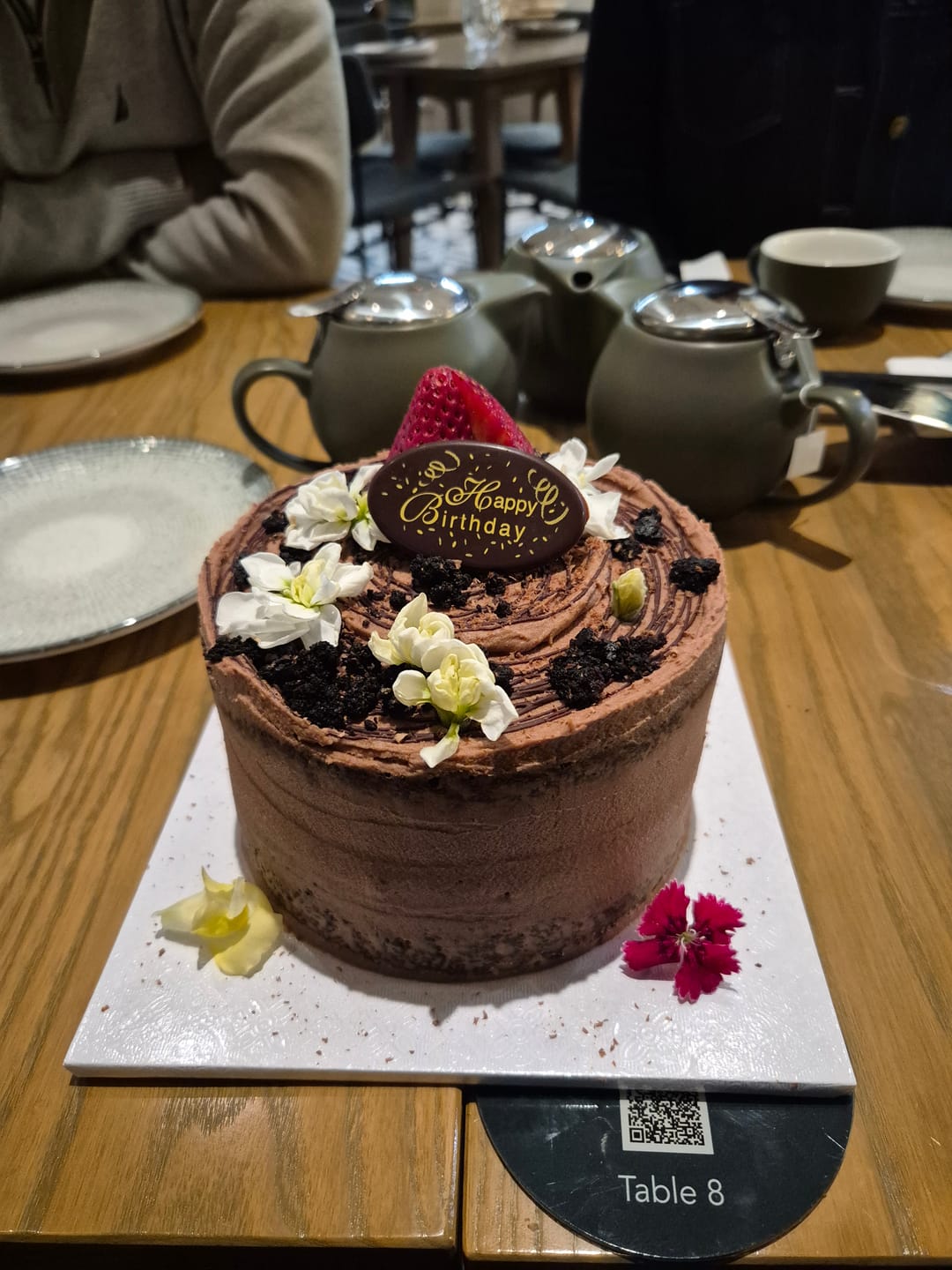 Customer photo review of VEGAN triple chocolate cake