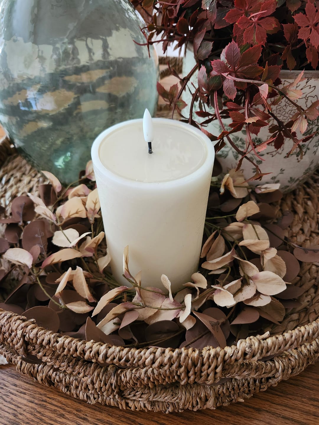 Customer photo review of Mocha Eucalyptus Candle Ring