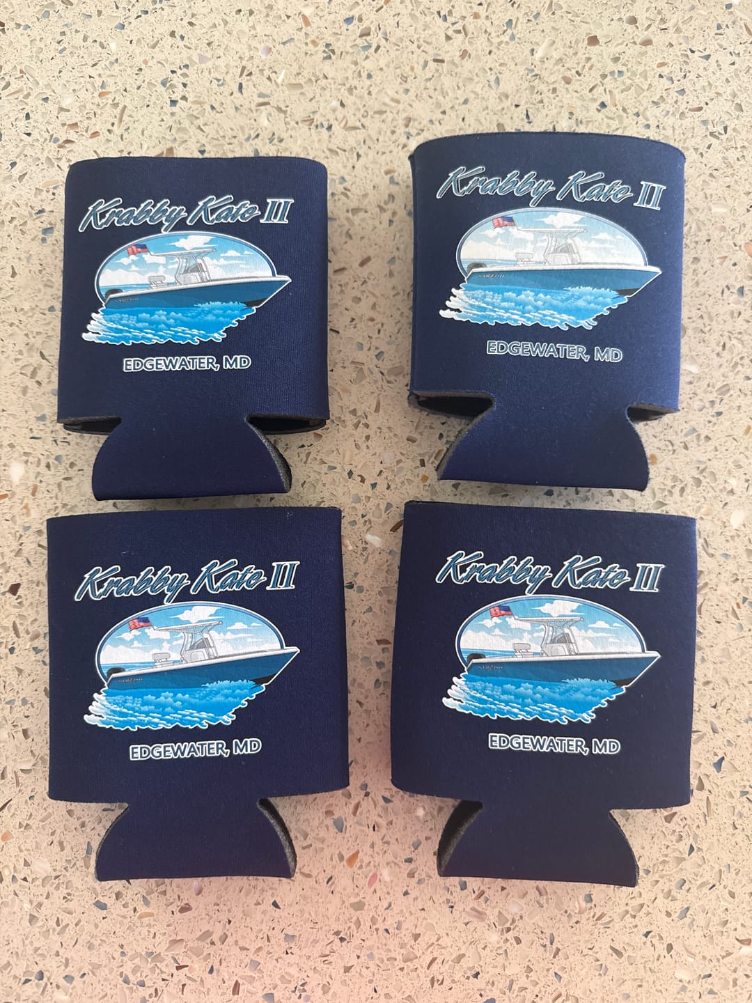 Customer photo review of Custom Boat Koozie