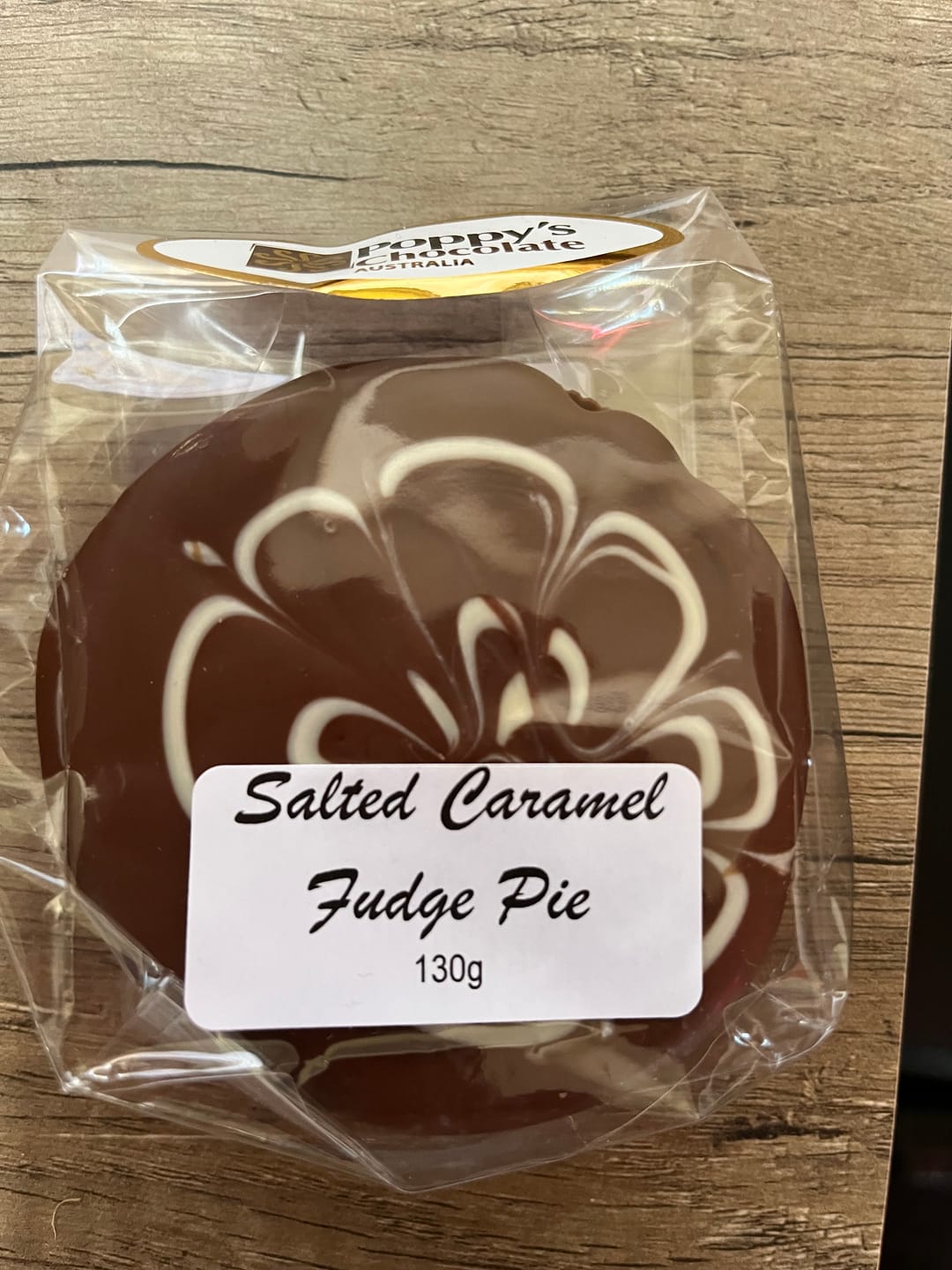Customer photo review of Salted Caramel Fudge Pie