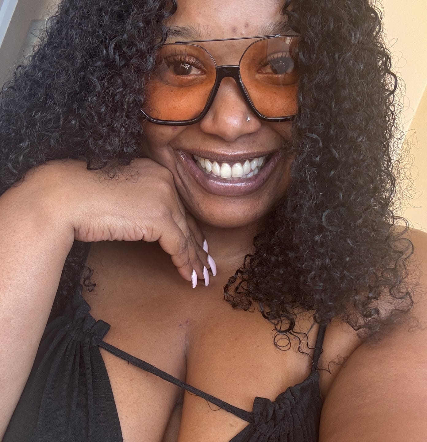 Customer photo review of Water Deep Wave Feather Crochet Hair