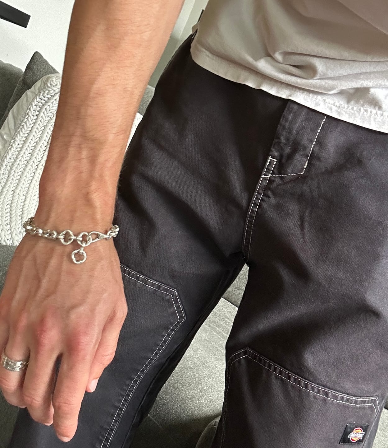 Customer photo review of INFINITUS Heavy Bracelet – Massive 925 Sterling Silver