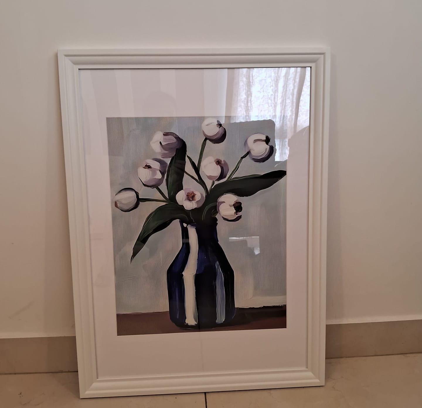 Customer photo review of White Tulips Botanical Art Poster
