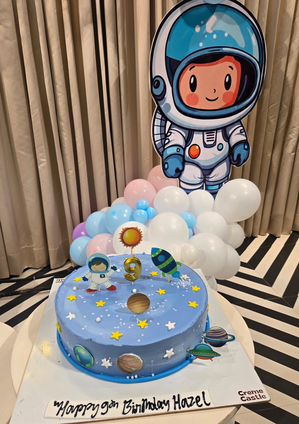 Customer photo review of Solar system theme Cake