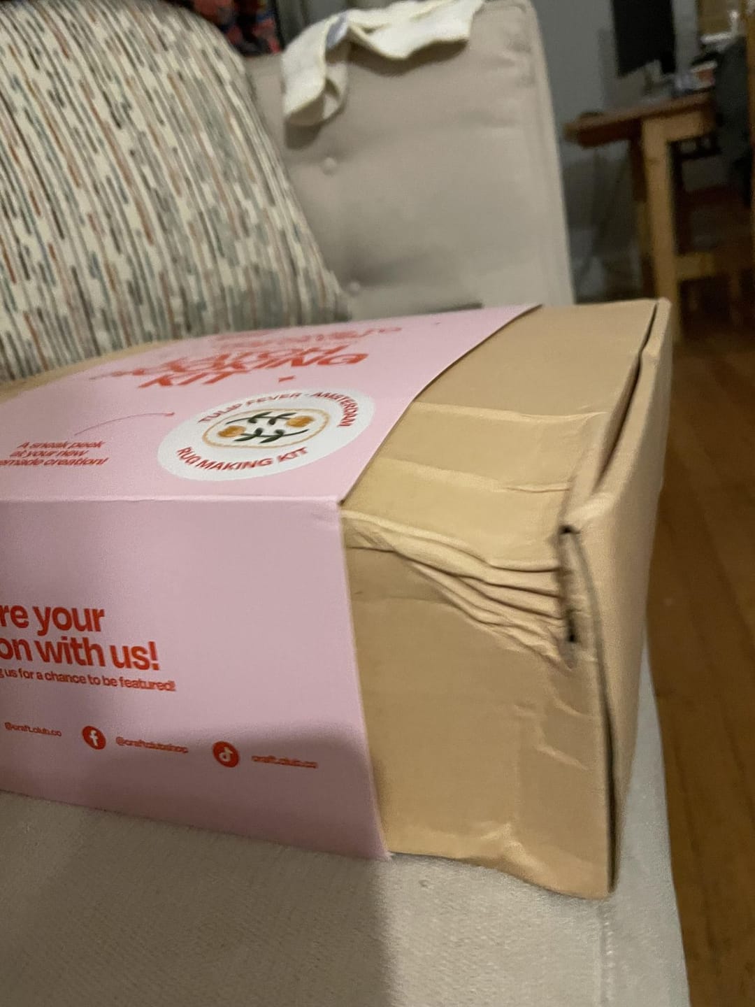 Customer photo review of AMSTERDAM TULIP FEVER - XL Rug Making Kit