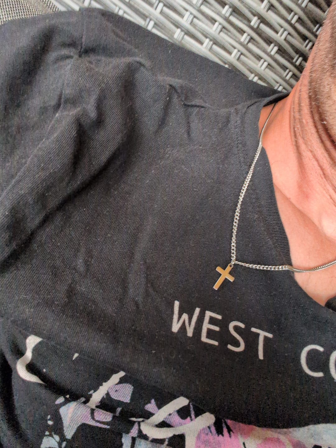 Customer photo review of Cross Pendant (Silver Plated)