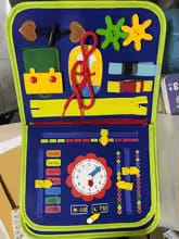 Customer photo review of Bright Haven™ Montessori Busy Board