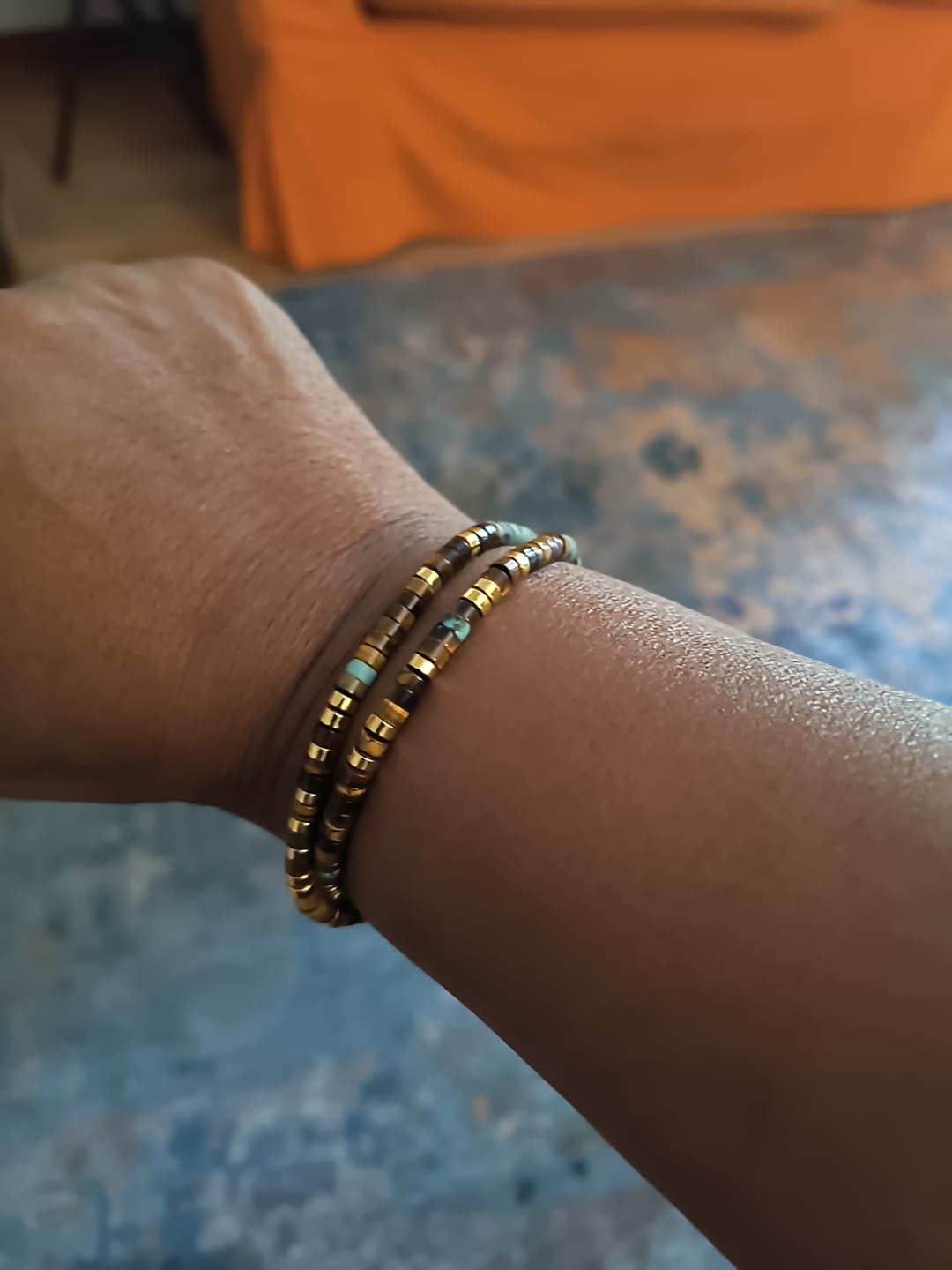 Customer photo review of This Too Shall Pass Morse Code Bracelet
