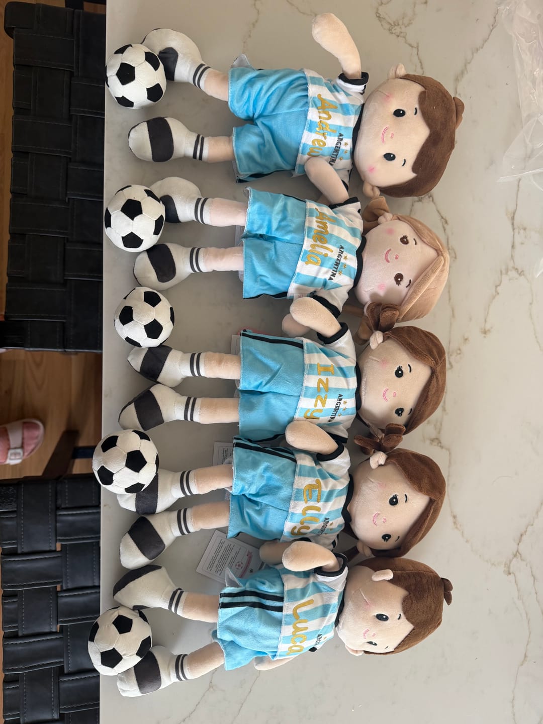 Customer photo review of Personalized Soccer Boy - ARG (2 Skin Tones)