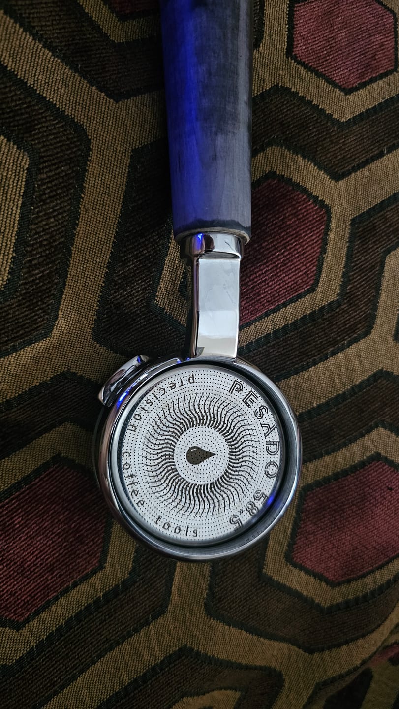 Customer photo review of High Extraction He[%] Filter Baskets for a Fuller Coffee Experience
