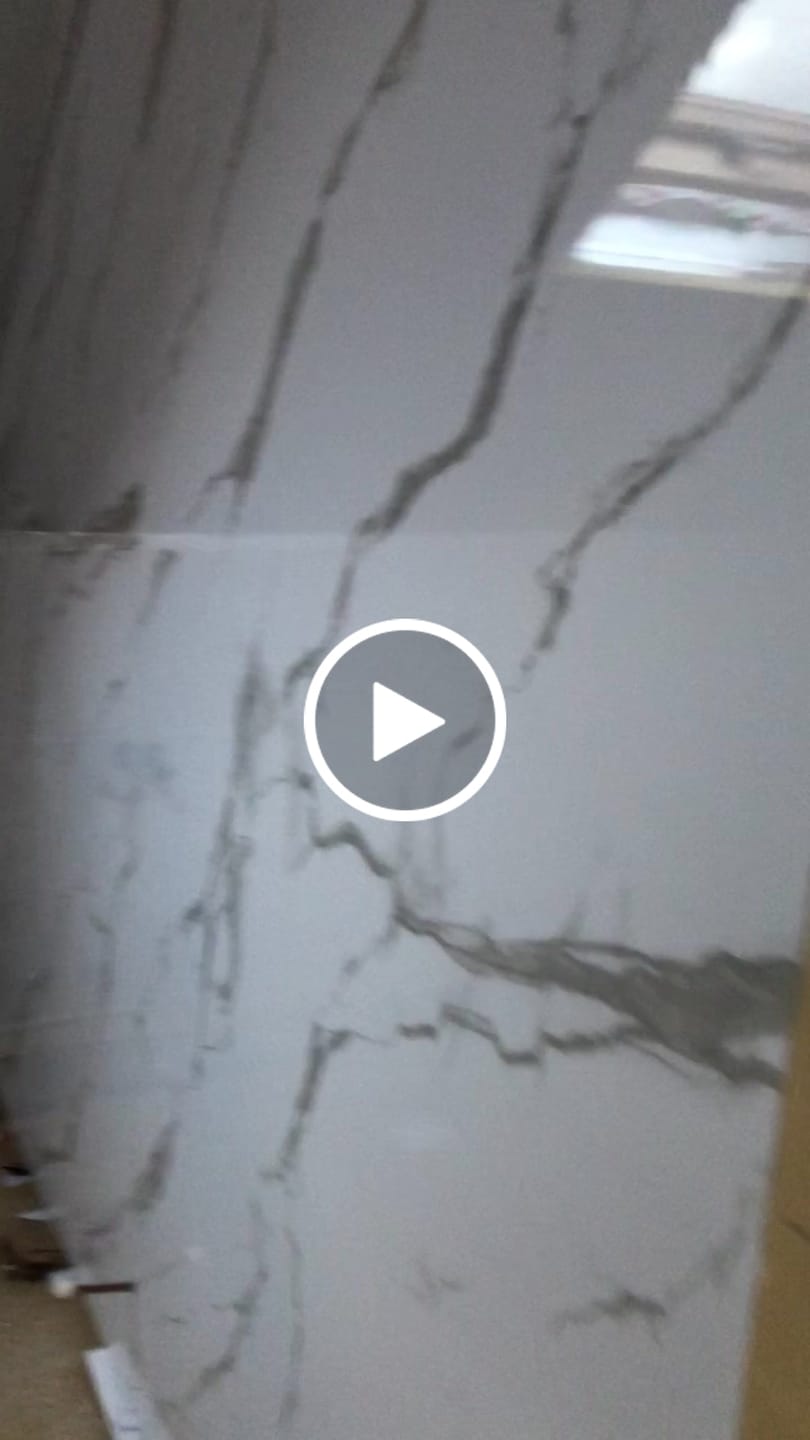 Customer video review of Premium Carrara White Marble Gloss Shower Wall Panel - 1M x 2.4M