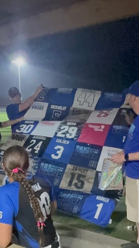 Customer photo review of Project Repat T-Shirt Quilt