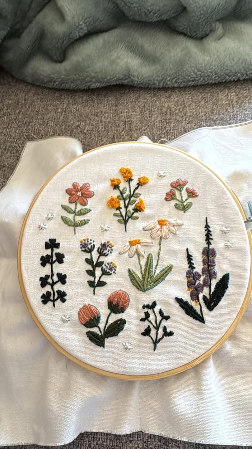 Customer photo review of WILDFLOWER - Embroidery Kit