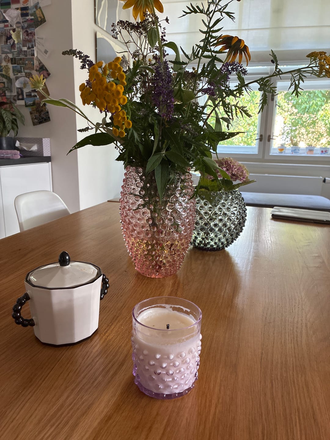 Customer photo review of Hobnail Svíčka Lilac