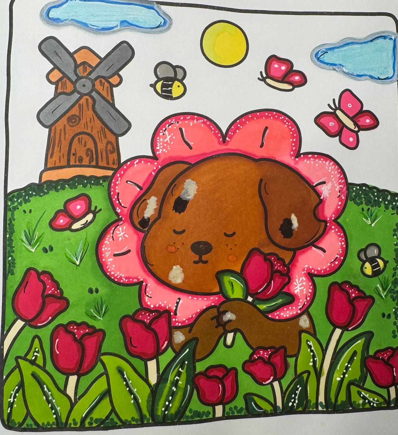 Customer photo review of Ohuhu Honolulu 96 Pastel Colors Alcohol Art Markers - Sweetness & Blossoming (New Color Codes)