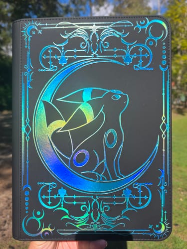 Customer photo review of Lunar Shadow Shiny 9-Pocket Trading Card Binder