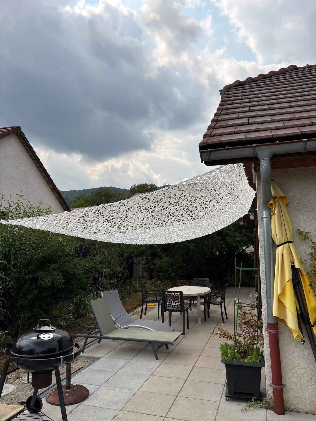 Customer photo review of Filet de camouflage renforcé blanc
