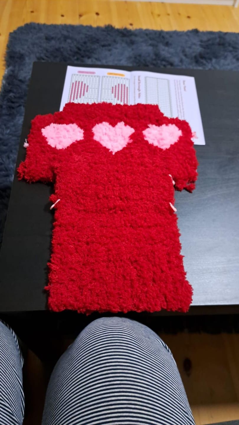 Customer photo review of RED HEARTBREAKER - Woven Tote Bag Kit