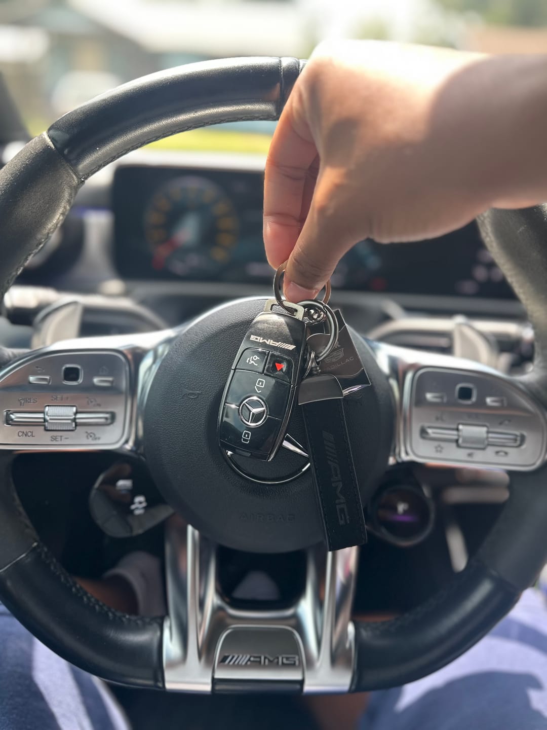 Customer photo review of MERCEDES AMG KEYCHAIN