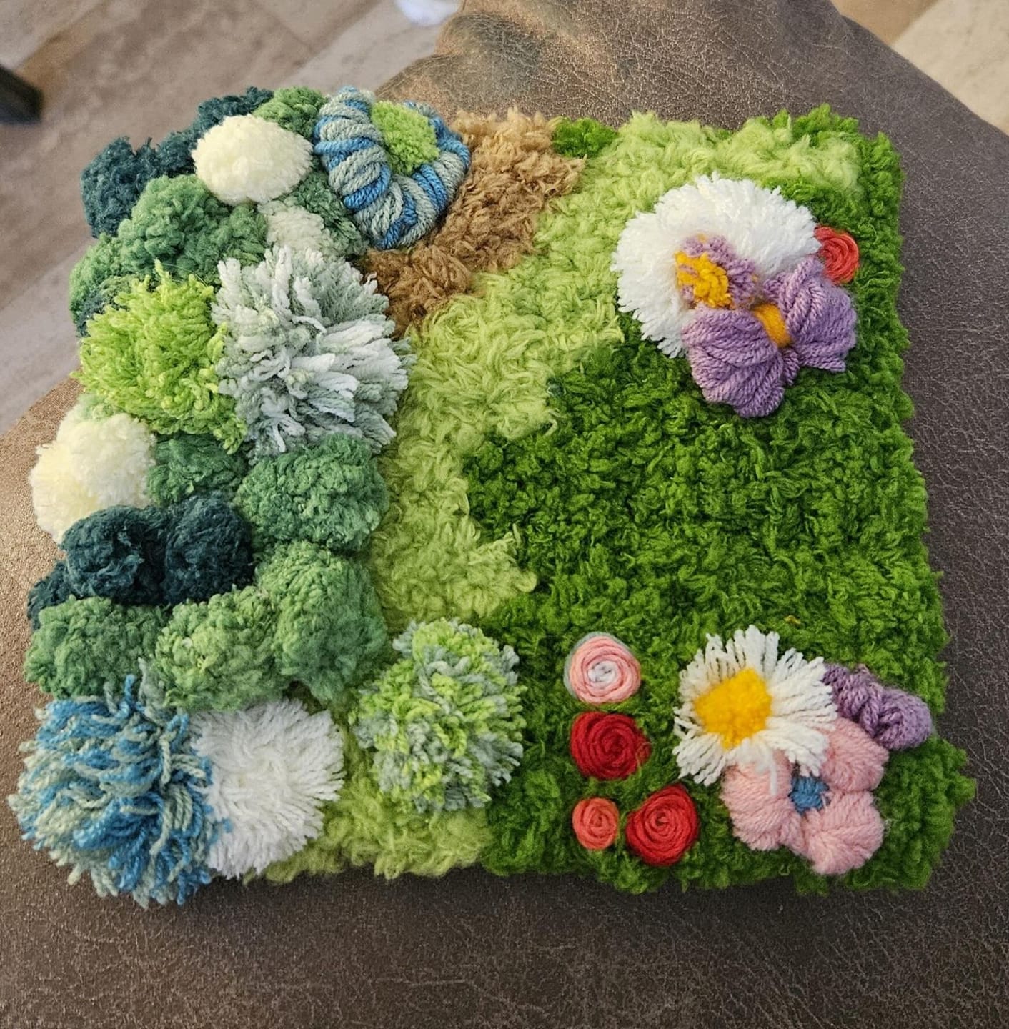 Customer photo review of FLOWER PATCH - Moss Coaster Kit