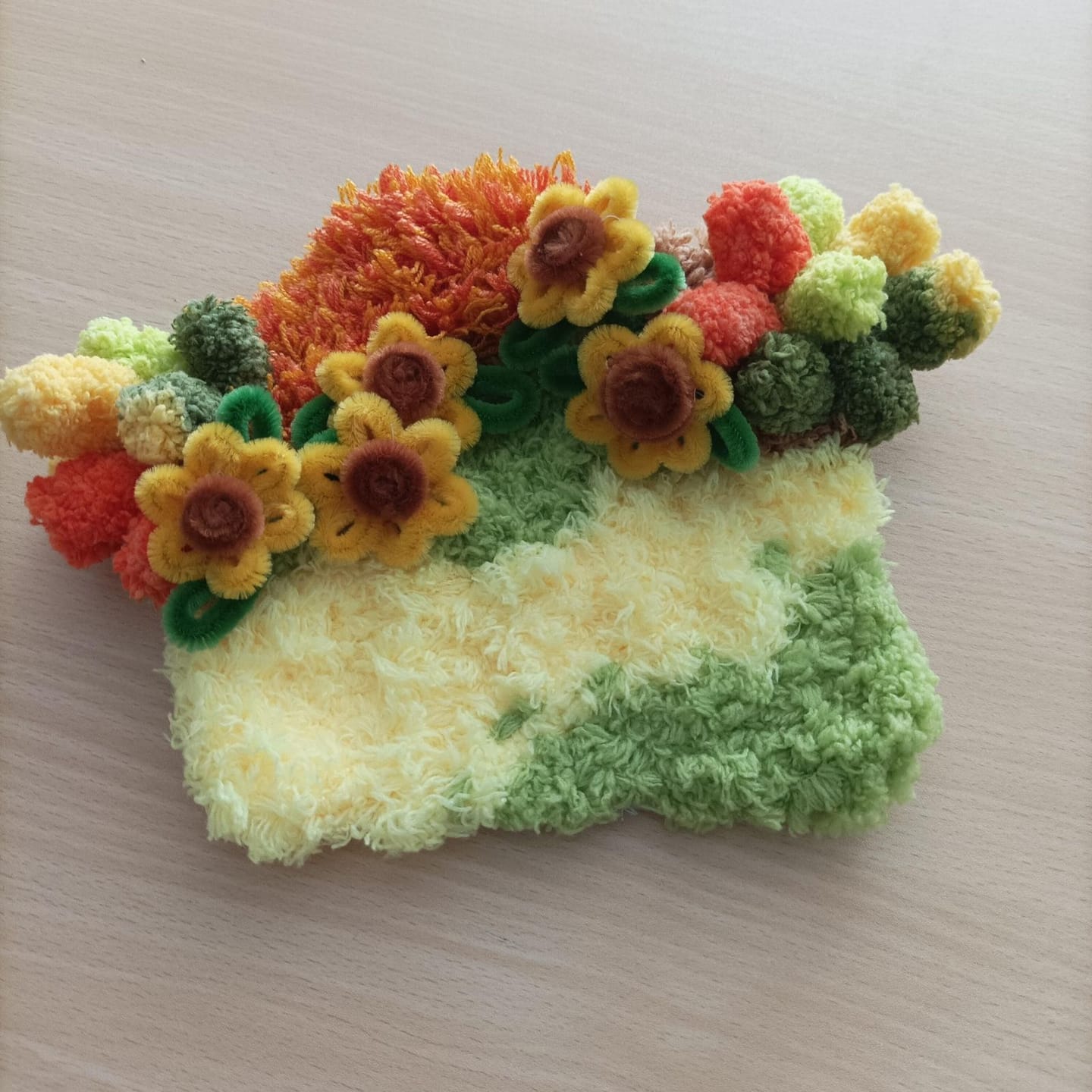 Customer photo review of SUNFLOWER - Moss Coaster Kit