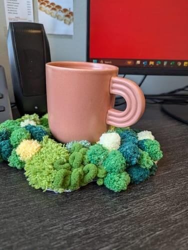 Customer photo review of GREEN OASIS - Moss Coaster Kit