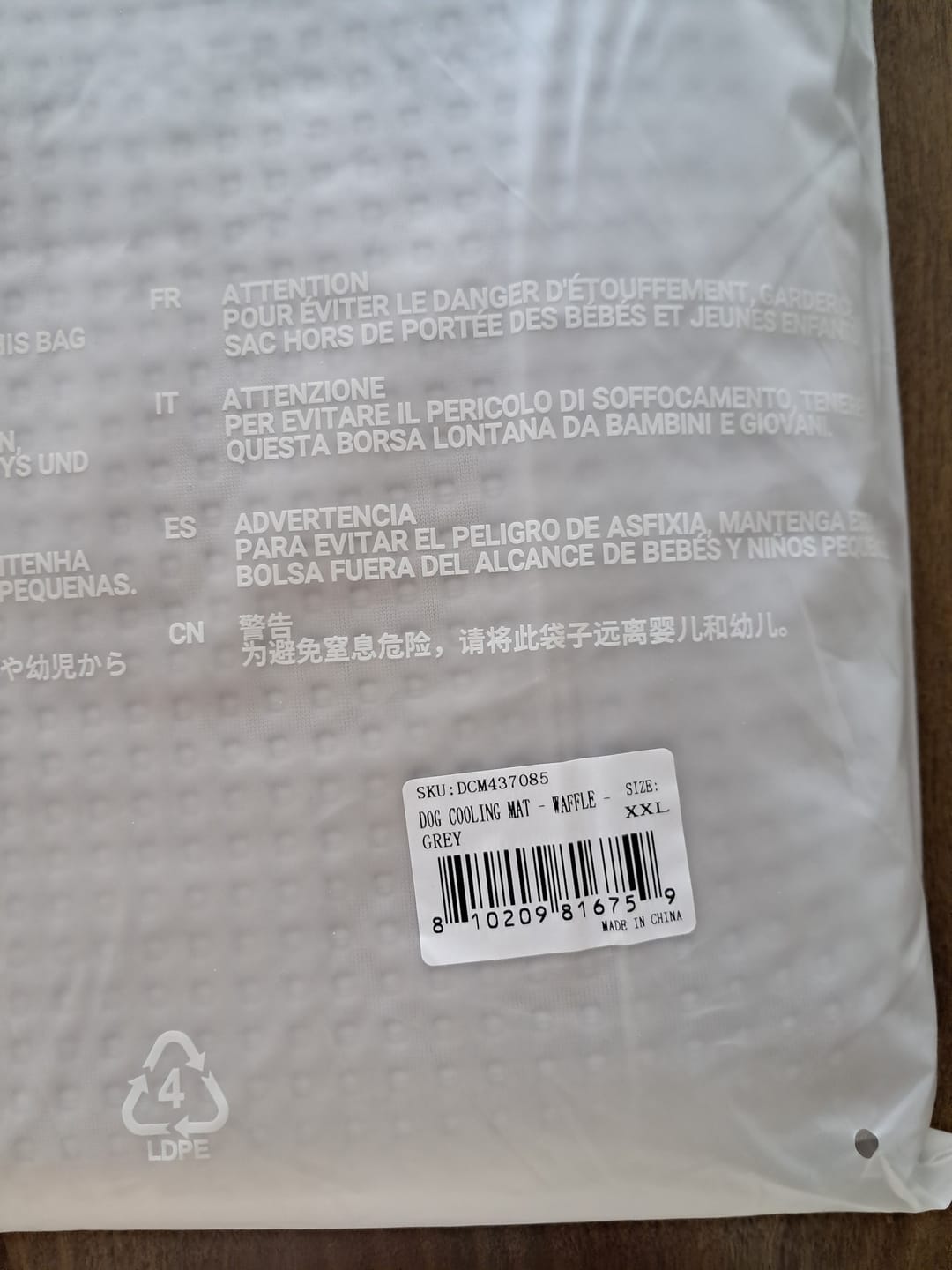 Customer photo review of Frostcore™ Cooling Mat (2-pack) Waffle Grey