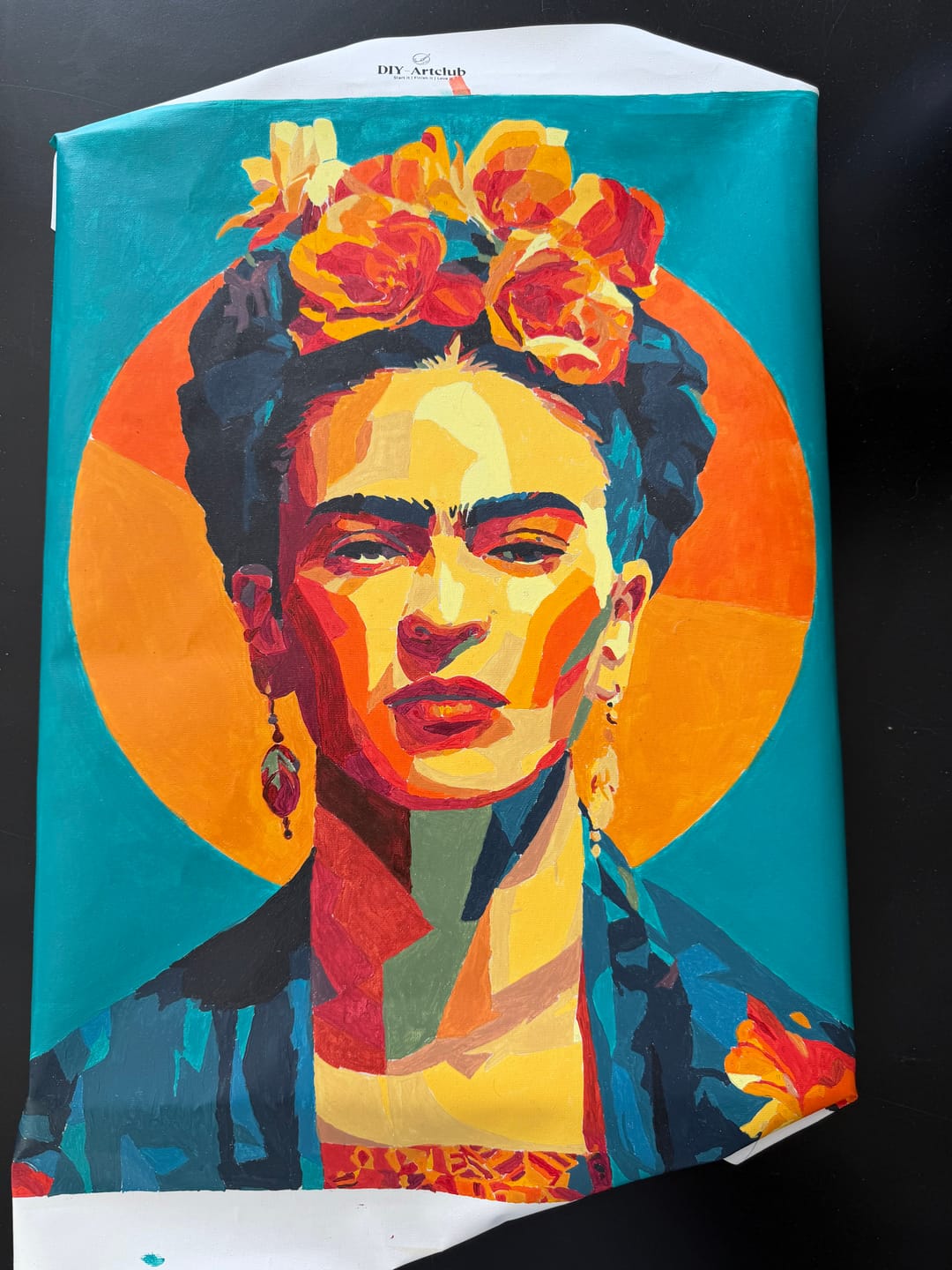 Customer photo review of Just Frida | Paint by Number