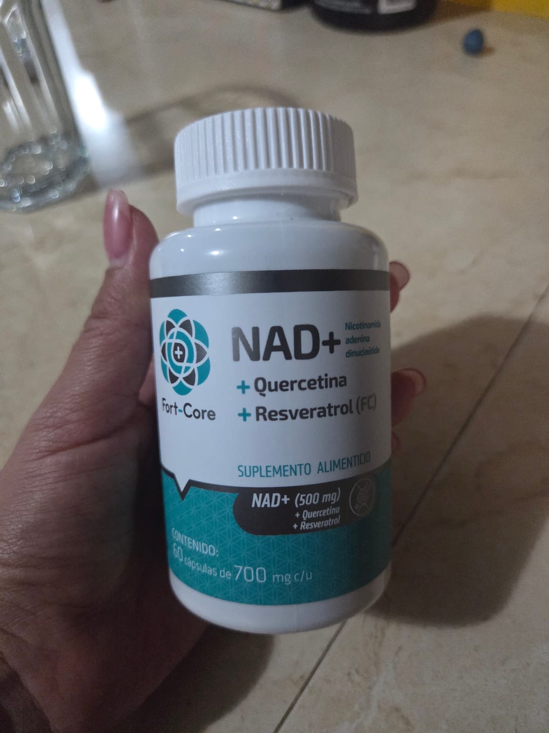 Customer photo review of NAD+ Quercetina y Resveratrol Fort Core