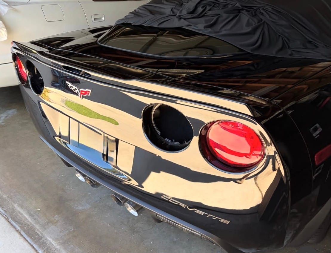 Customer photo review of Corvette C6 ZR1 DRY CARBON FIBER Conversion Rear Trunk Spoiler