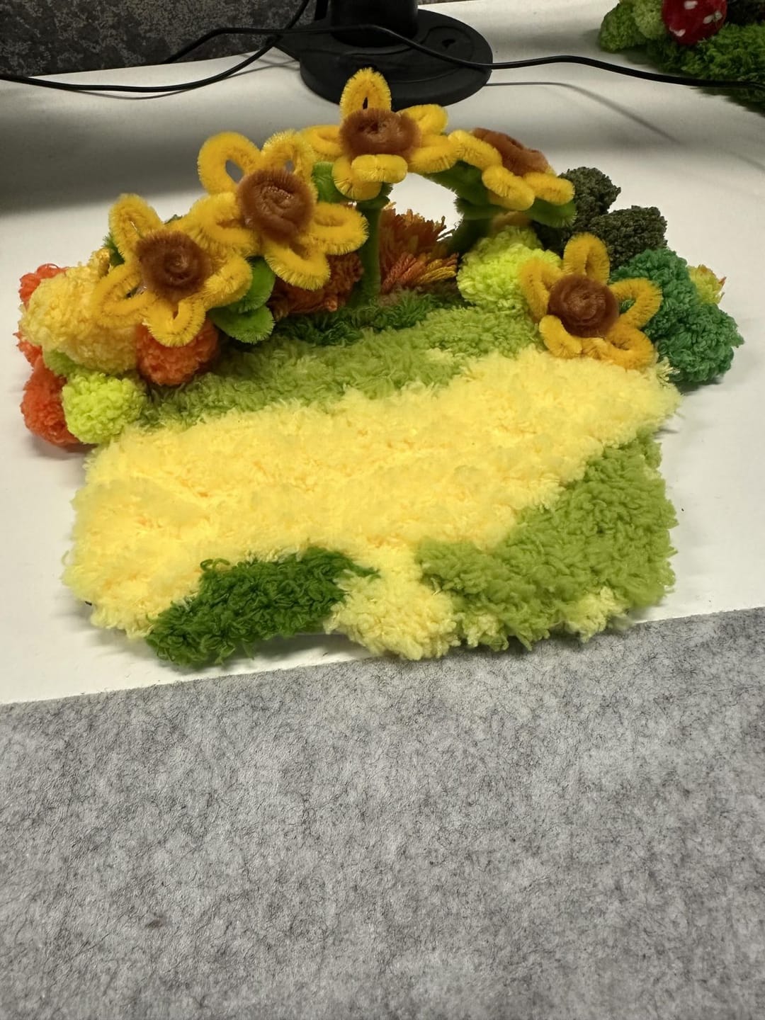 Customer photo review of SUNFLOWER - Moss Coaster Kit