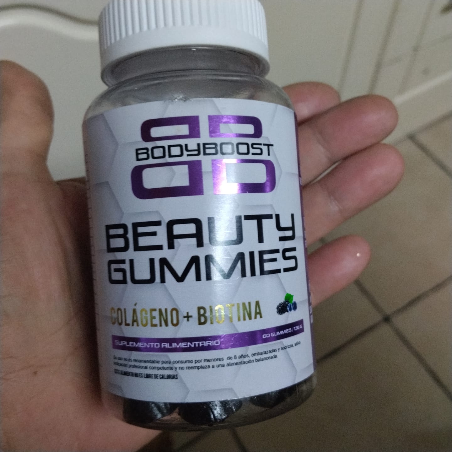 Customer photo review of Gomitas de Biotina y Colágeno