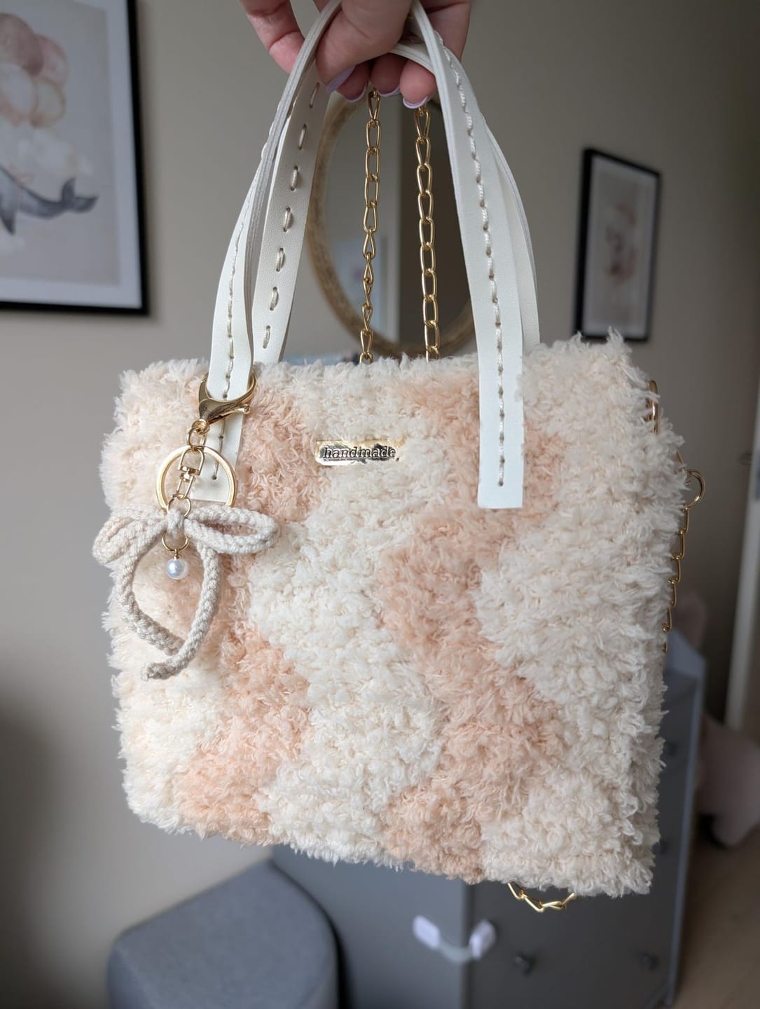 Customer photo review of Neutrals Wavey - Woven Tote Bag Kit