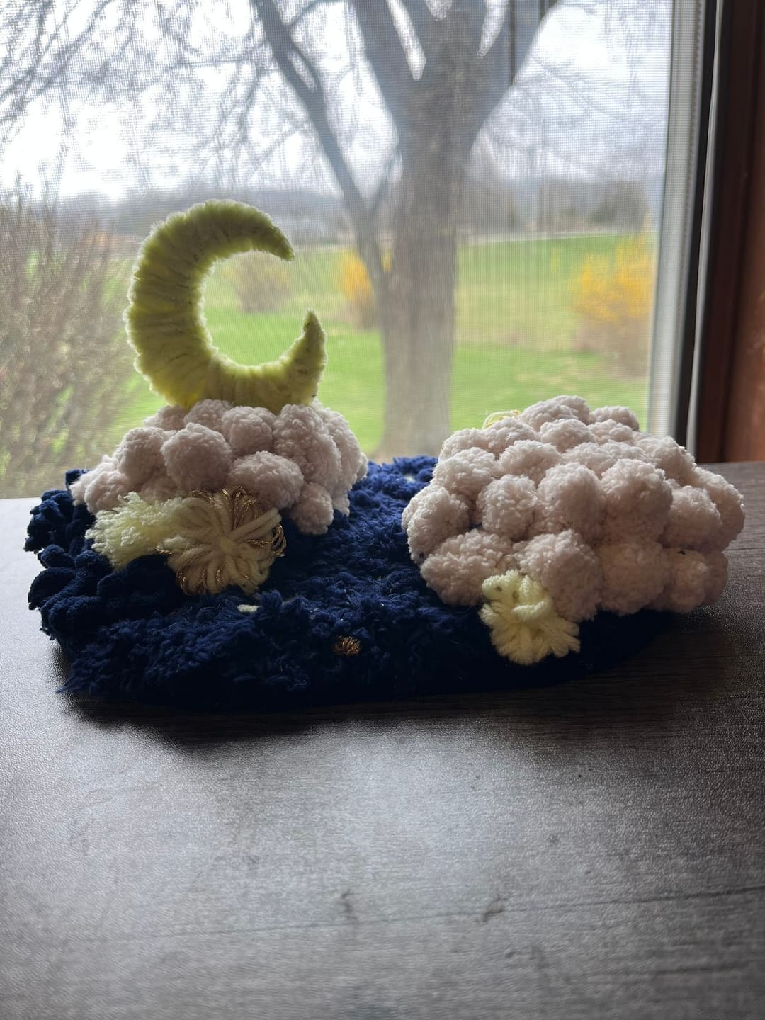 Customer photo review of MIDNIGHT SKY - Moss Coaster Kit