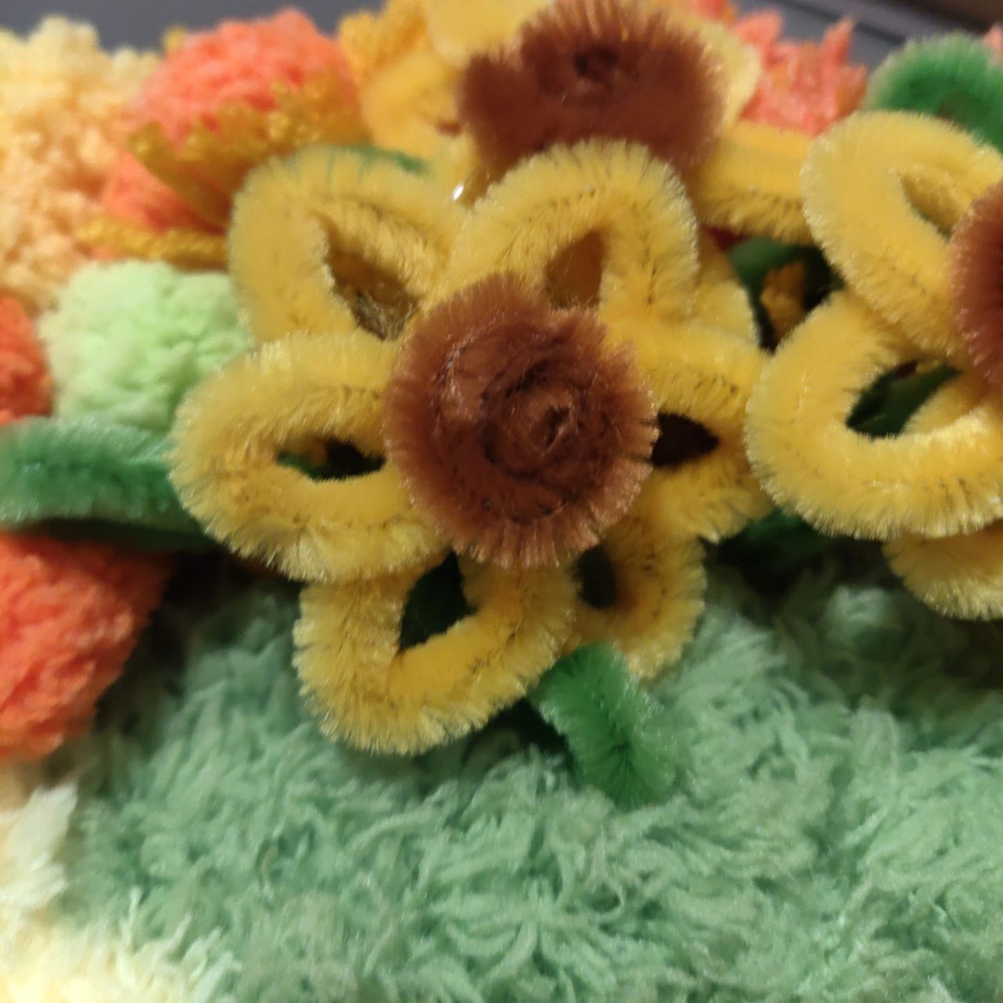 Customer photo review of SUNFLOWER - Moss Coaster Kit