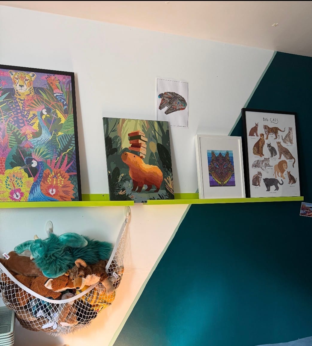 Customer photo review of The Bookish Capybara | Paint by Number