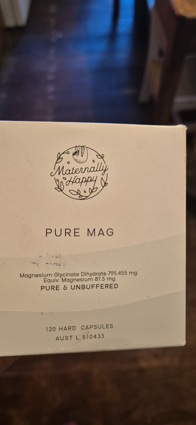 Customer photo review of Pure Mag | Unbuffered Magnesium Glycinate