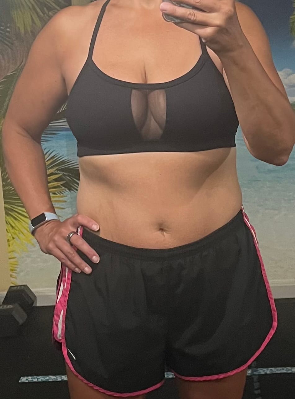 Customer photo review of DAYDREAM Mesh "Y" Back Sports Bra