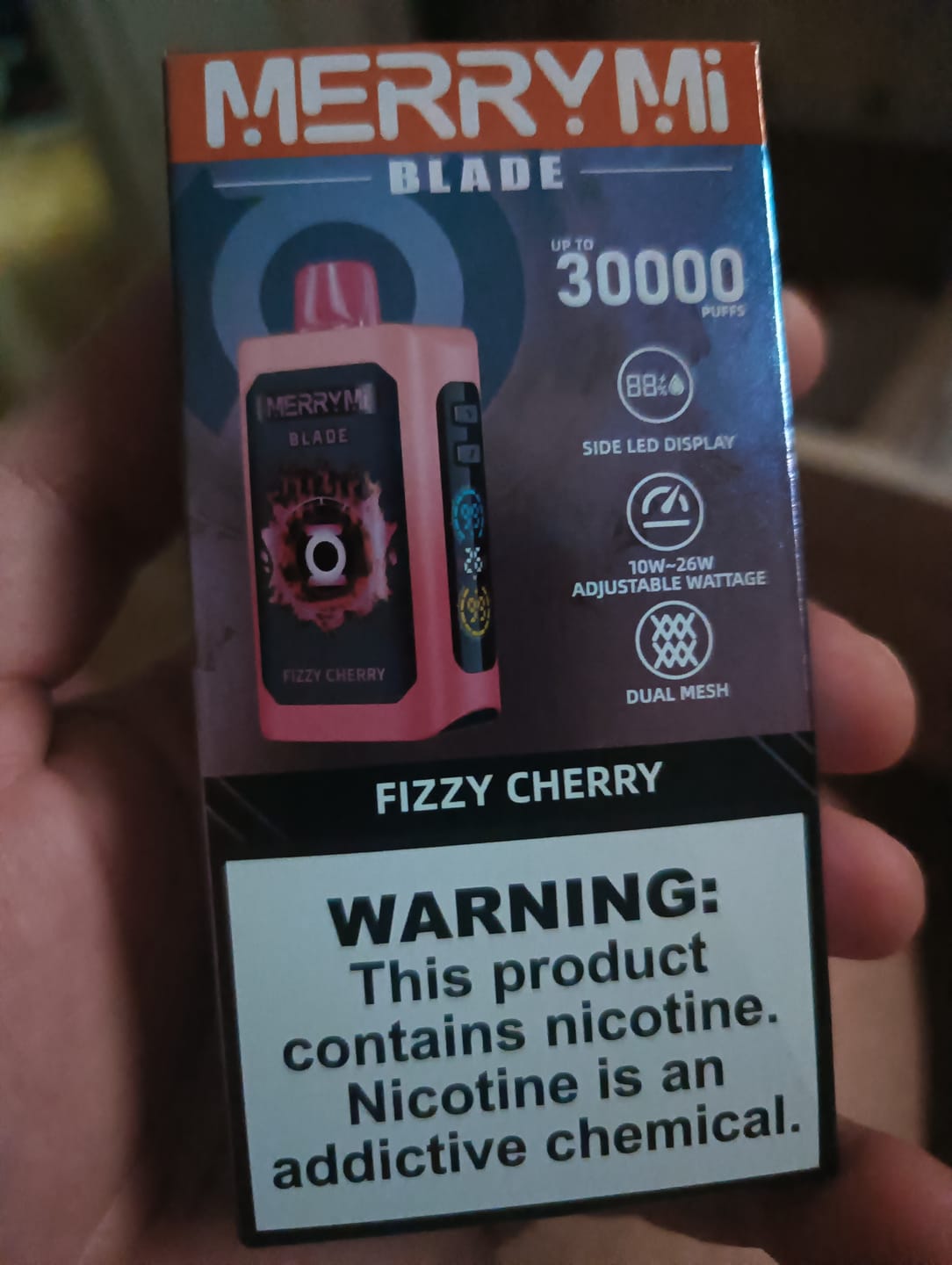 Customer photo review of Jednorazówki MERRYMI Blade 30K Buchów - E papieros 5%
