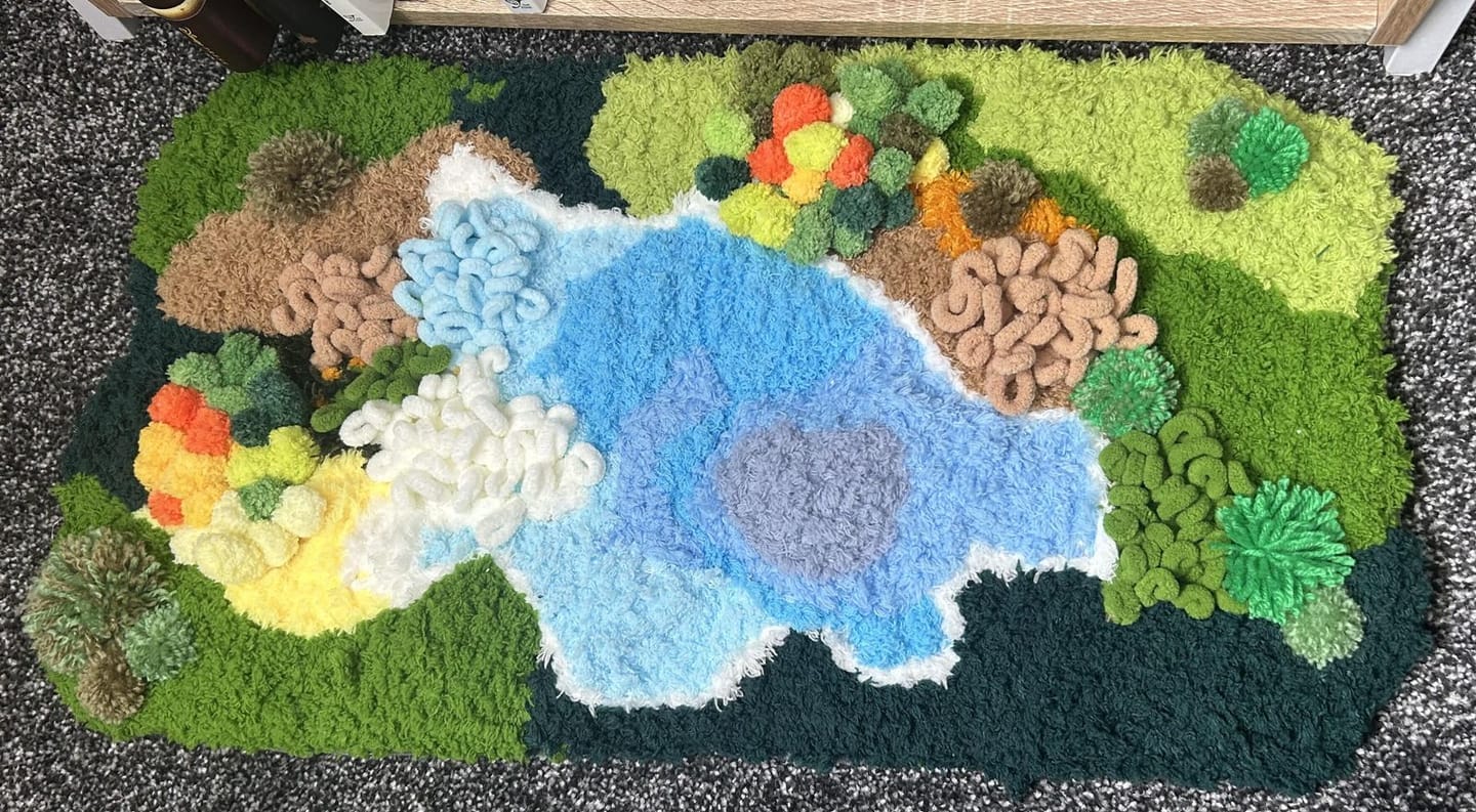 Customer photo review of MAGICAL MOSS - Rug Making Kit