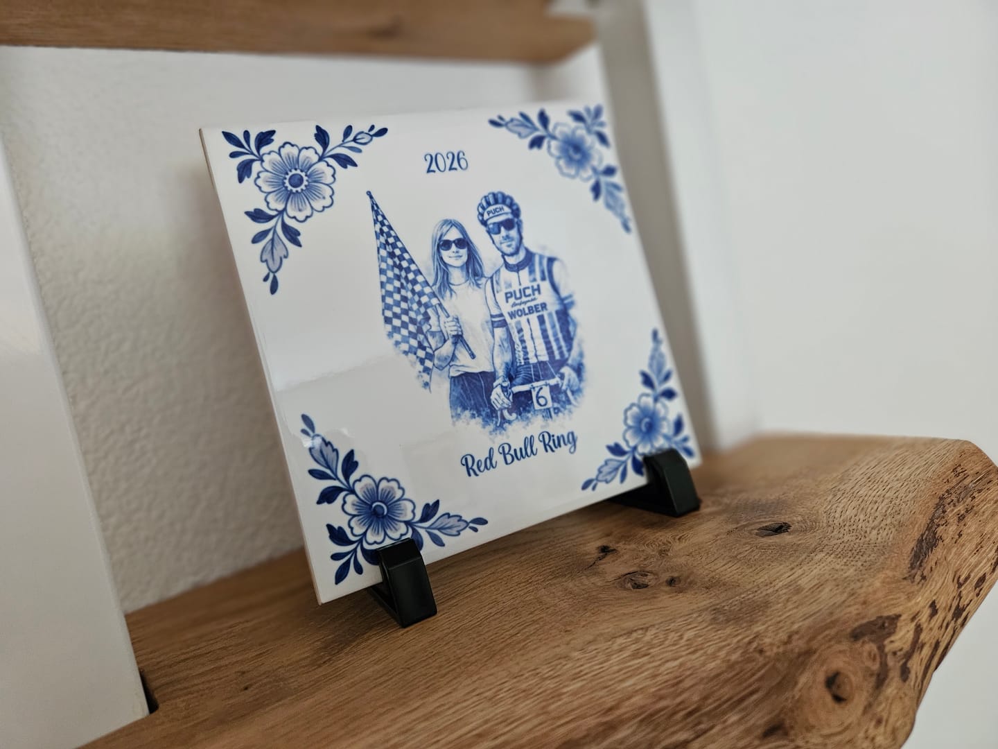 Customer photo review of Kunst der Liebe - Personalisierte Deko-Fliese  für Paare zur Hochzeit