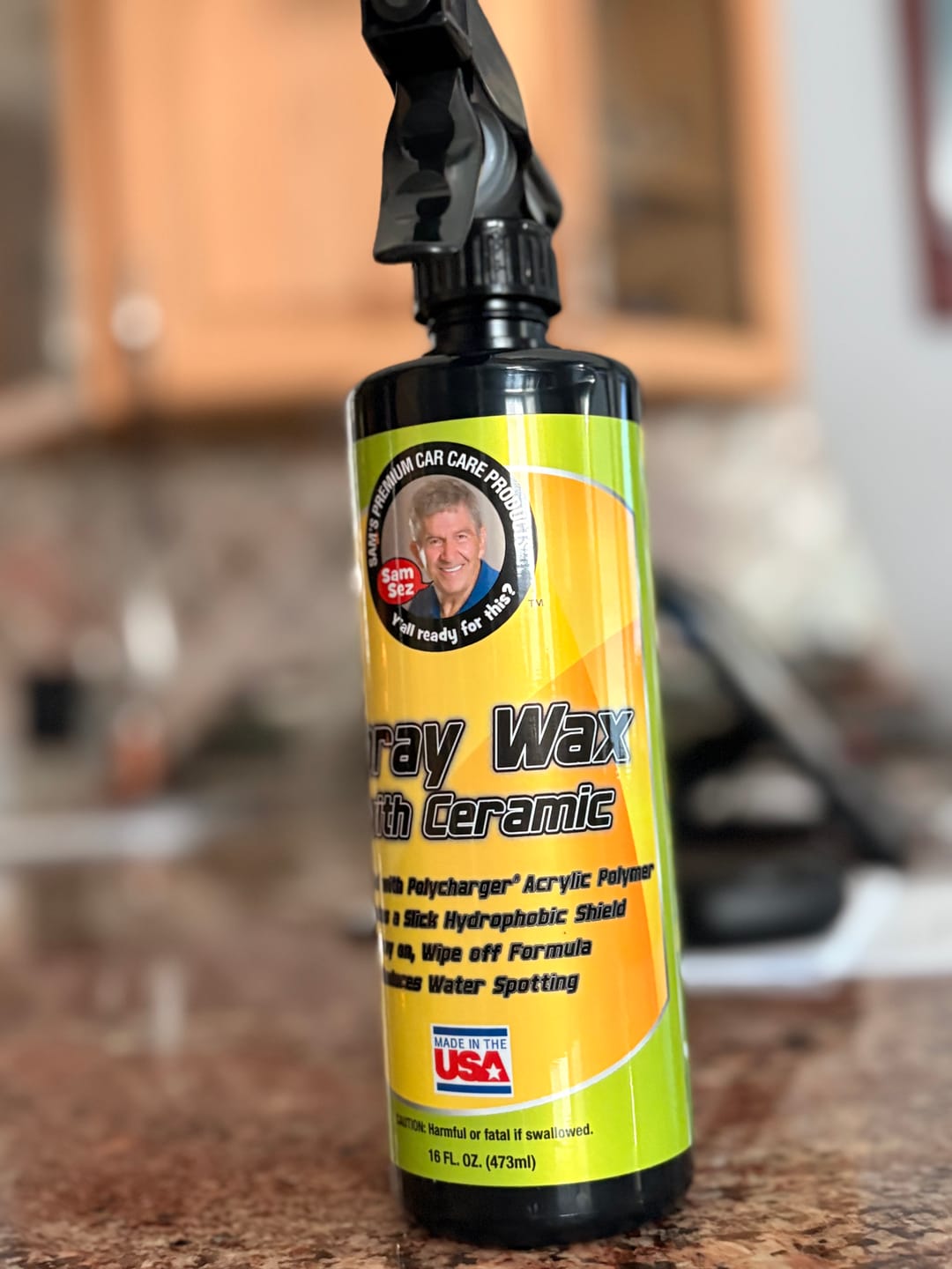 Customer photo review of Sam's Spray Wax Kit w/ Microfiber Towel