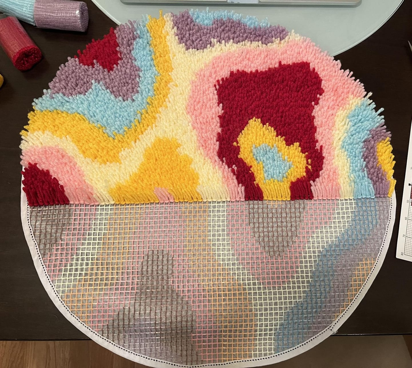 Customer photo review of PSYCHEDELIA - Rug Making Kit