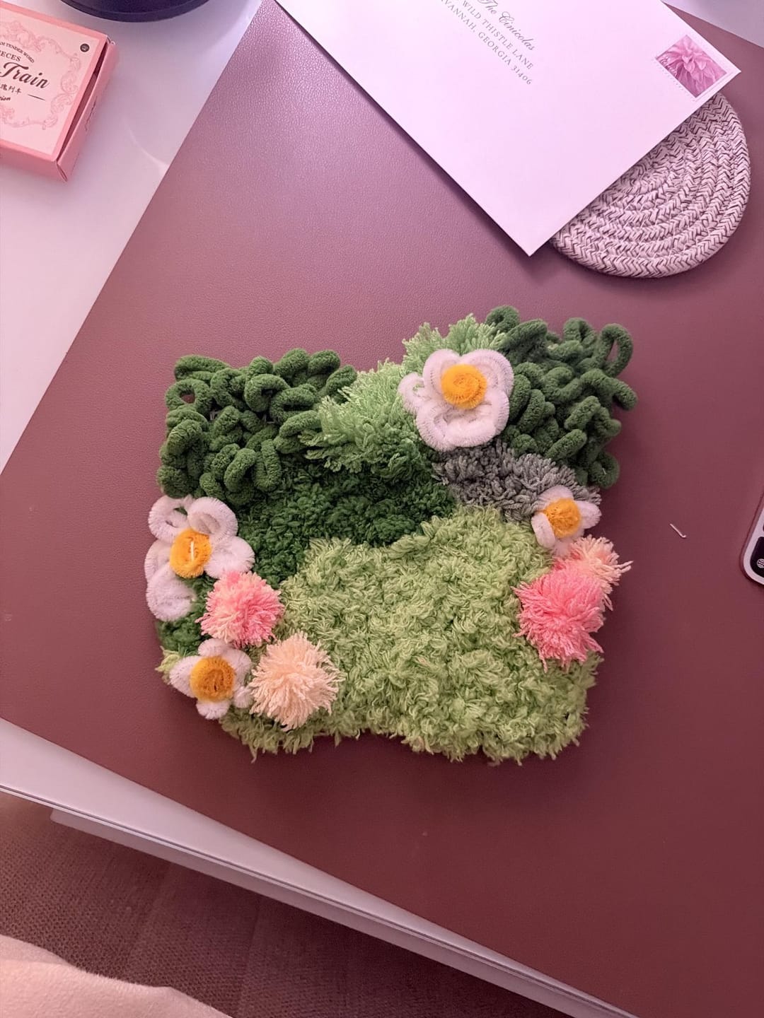 Customer photo review of DAISY - Moss Coaster Kit