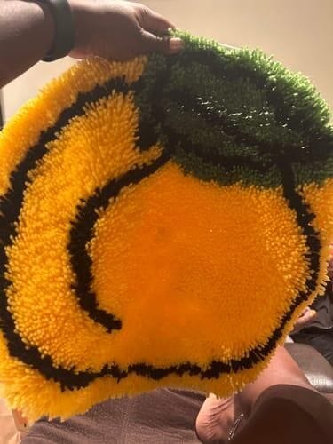Customer photo review of PEACHY - Rug Making Kit